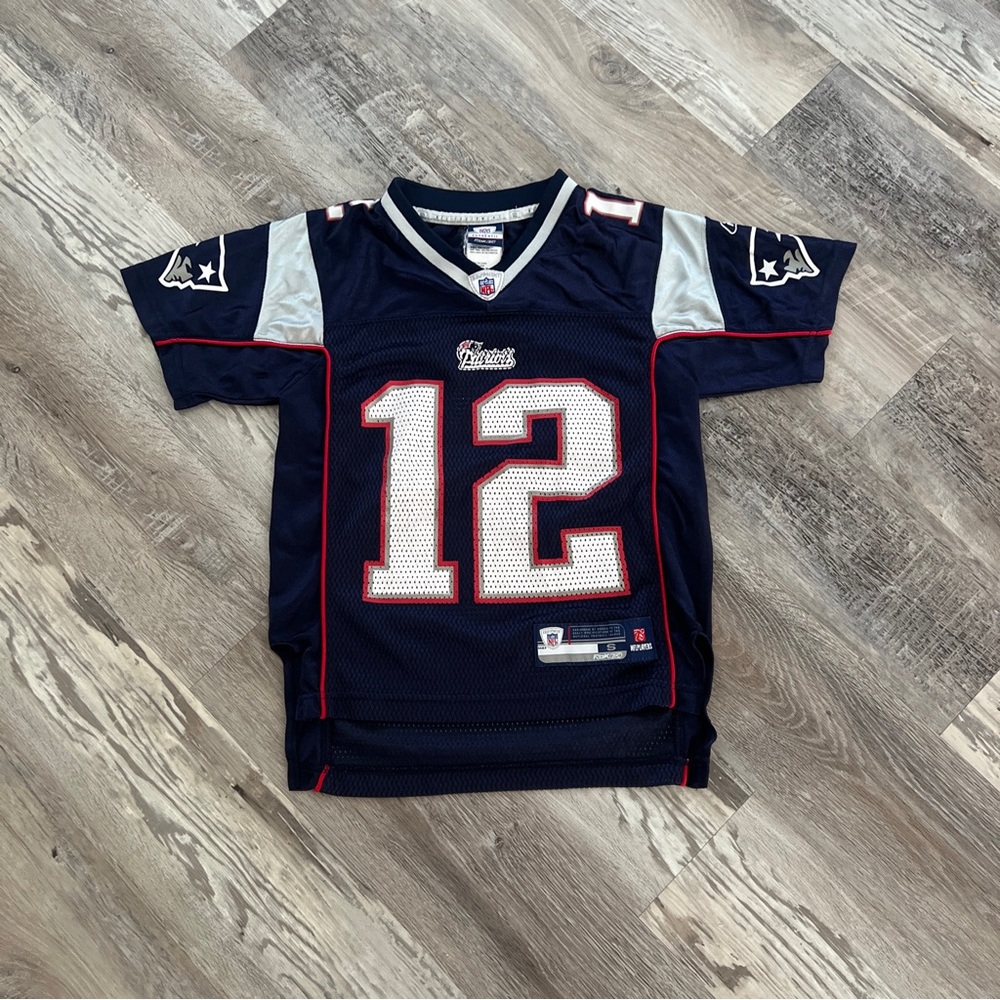 SIZE S | KIDS | Reebok New England Patriots Tom Brady #12  Jersey